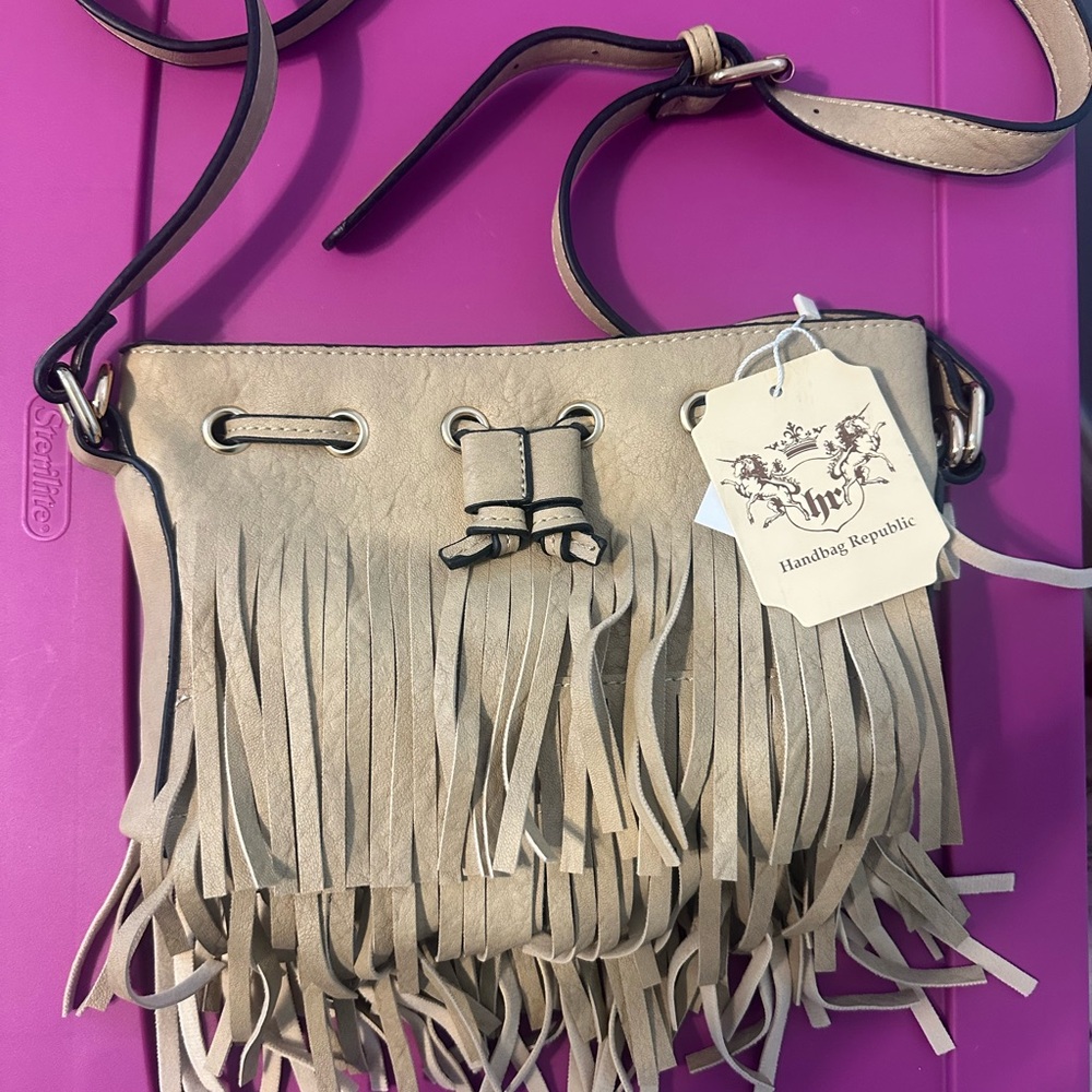 Handbag Republic Fringe Crossbody Bag